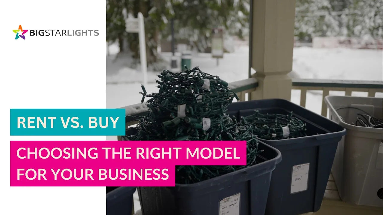 Should You Sell vs. Lease Christmas Lights as an Installer?