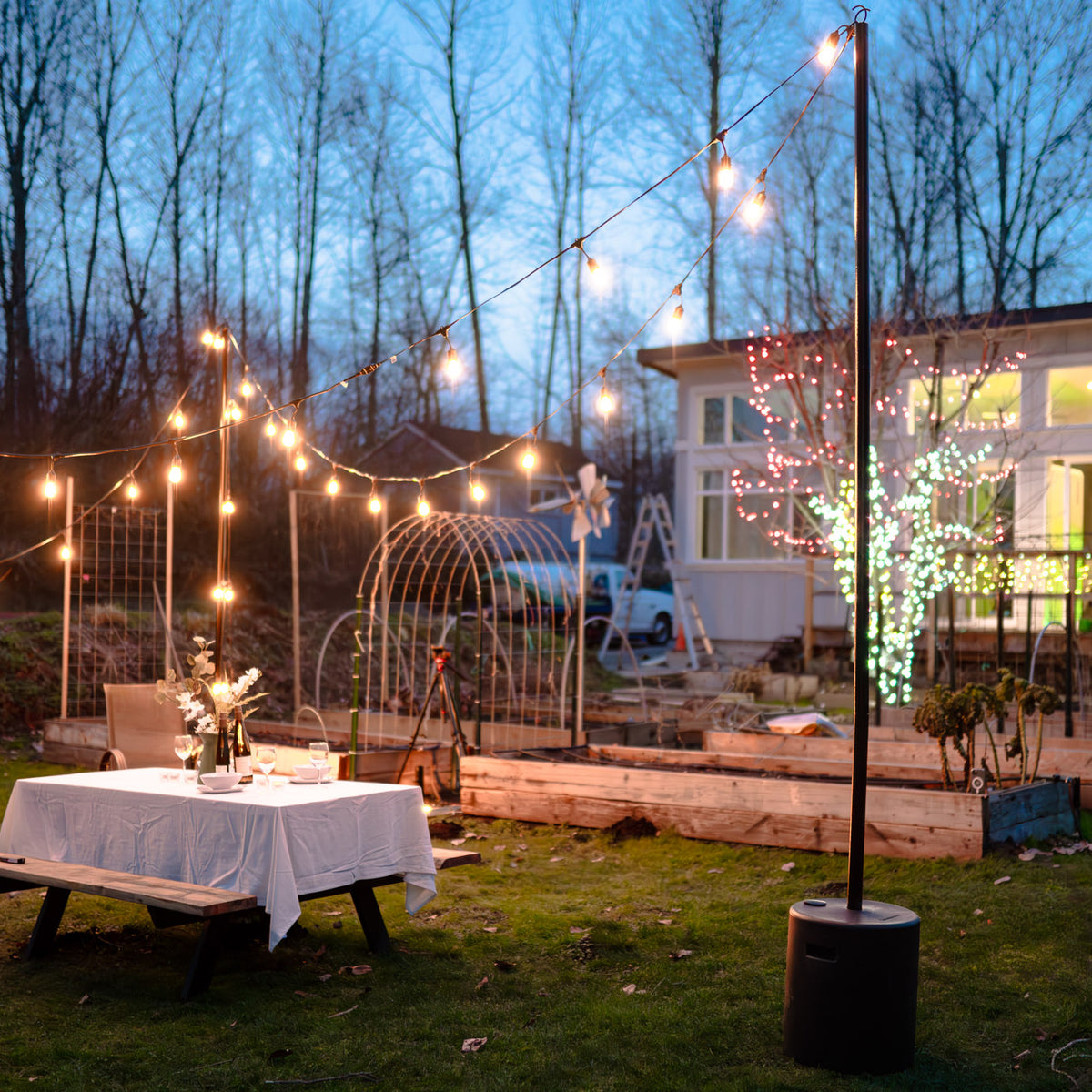 String Light Posts – Big Star Lights