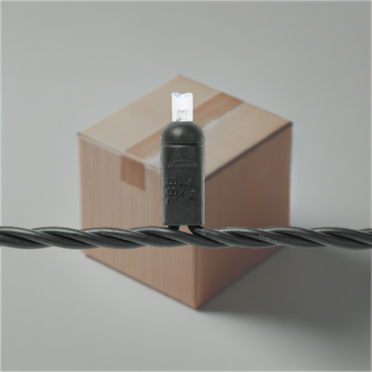 Steady Mini Lights - Black Wire - 20 LED (Bulk)